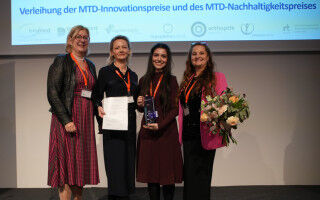 Absolventin gewinnt 1. Platz beim MTD-Innovationspreis 2025
