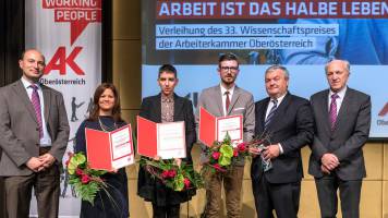 AK-Wissenschaftspreis 2016 verliehen: 'Arbeit ist das halbe Leben'