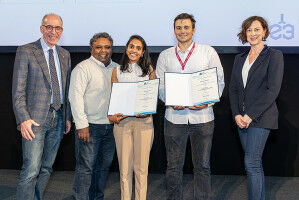 Auszeichnung f�r Doktoratsstudierenden Divya Guntur und Dusan Jeremic