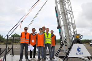 Erfolgreiche Raketenstarts f�r das TU Wien Space Team in S�dfrankreich
