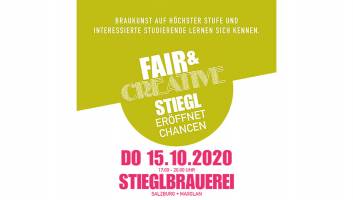 Fair & Creative STIEGL, 15.10., 17:00