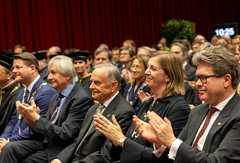 Wissenschaftsminister Martin Polaschek,ÖLandesrätin Barbara Eibinger-Miedl und w