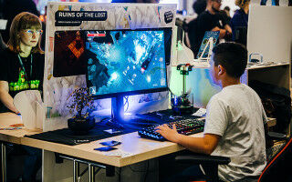 'Indie Games Area' der FH Salzburg beim LEVEL UP Gaming Festival