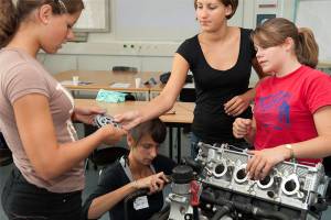 Technik begeisterte Sch�lerinnen!