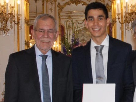 Andreas Rudisch erh�lt den K�rnerpreis von Bundespr�sident Alexander Van der Bel