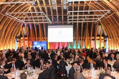 Rektorin Sabine Seidler lud zum Galaabend Technik in den Kuppelsaal     v.l.n.r.