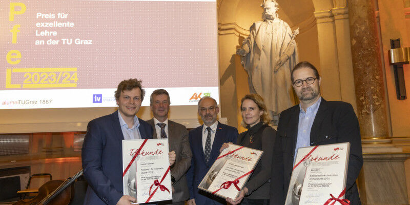 TU Graz ehrt sechs Lehrende für herausragende Leistungen