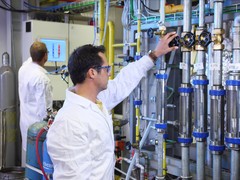 An der TU Wien werden innovative Verbrennungsverfahren entwickelt     Der Versuc